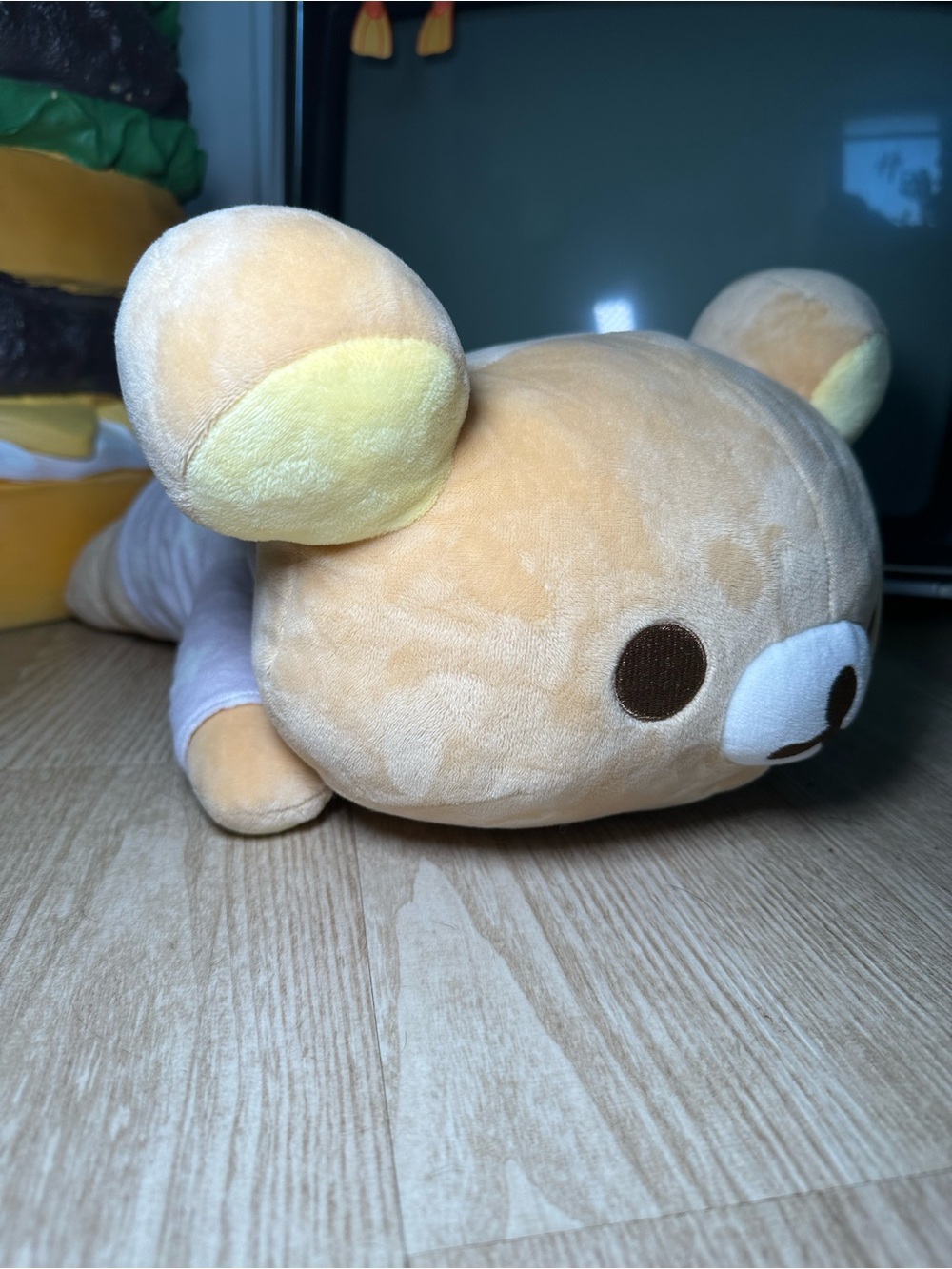 Rilakkuma Laying Down Plush Star PJ’s